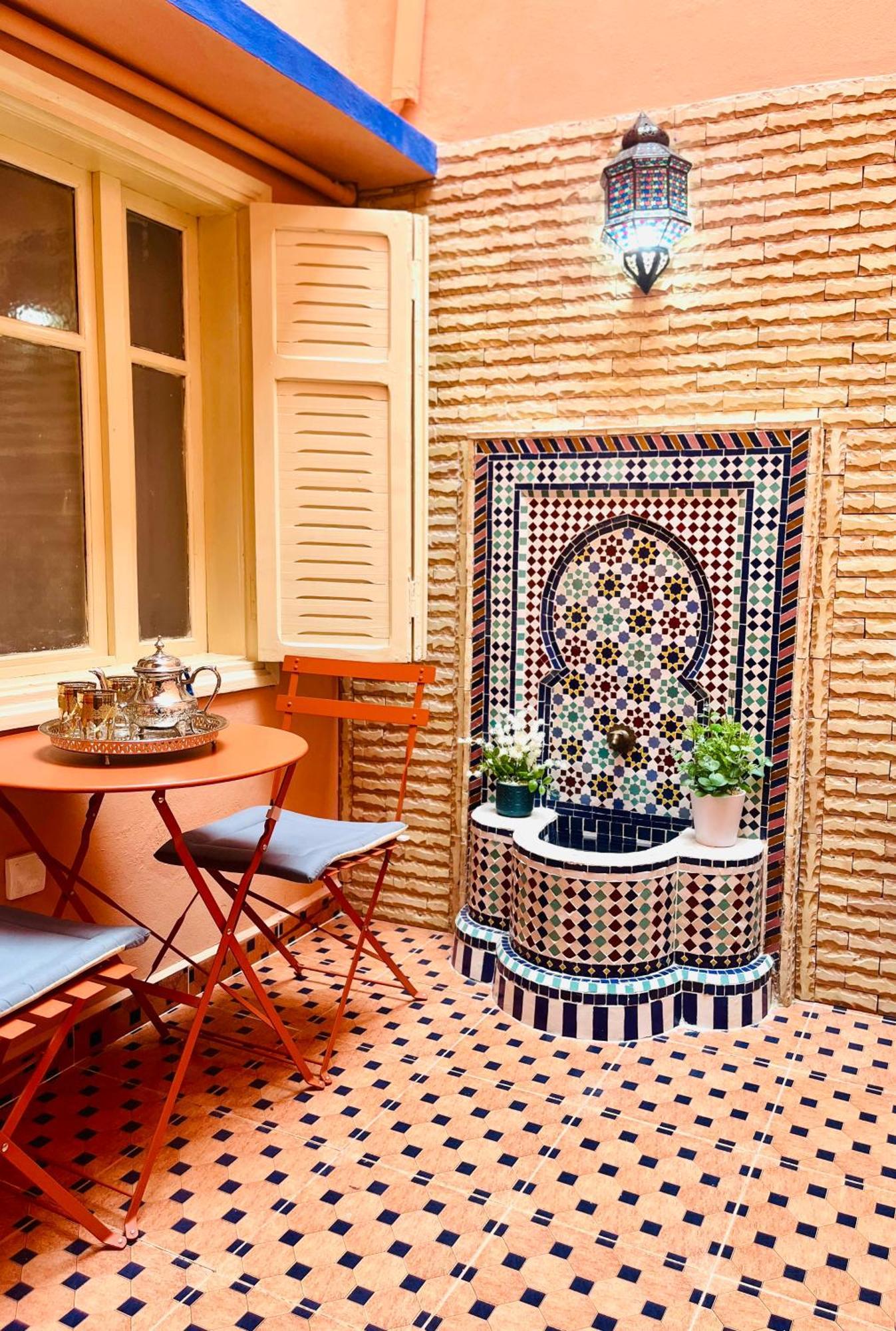 Apartment With Ac, Patio And Rooftop Appartement Climatise Avec Patio Et Toit Terrasse Marrakesch Exterior foto