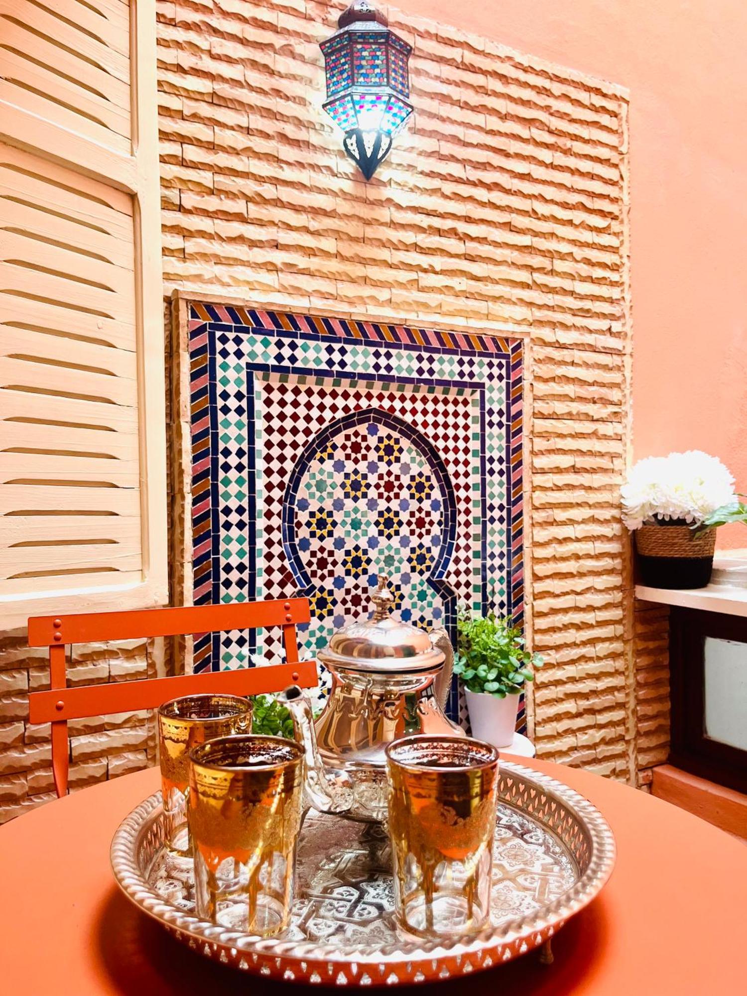 Apartment With Ac, Patio And Rooftop Appartement Climatise Avec Patio Et Toit Terrasse Marrakesch Exterior foto